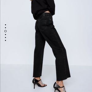 Zara New Straight Black Jeans